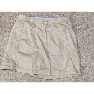 Nike Golf Women’s Athletic Skort Size 12 Large Built In Shorts 15” Length Khaki